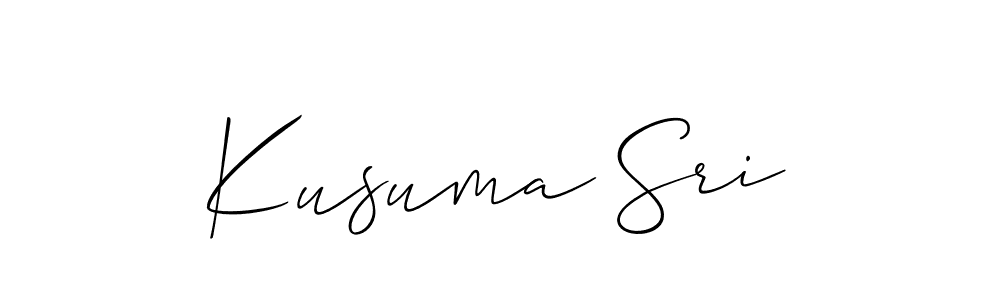 This is the best signature style for the Kusuma Sri name. Also you like these signature font (Allison_Script). Mix name signature. Kusuma Sri signature style 2 images and pictures png