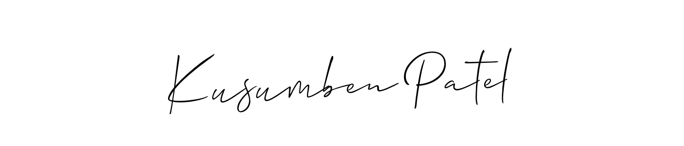 Check out images of Autograph of Kusumben Patel name. Actor Kusumben Patel Signature Style. Allison_Script is a professional sign style online. Kusumben Patel signature style 2 images and pictures png