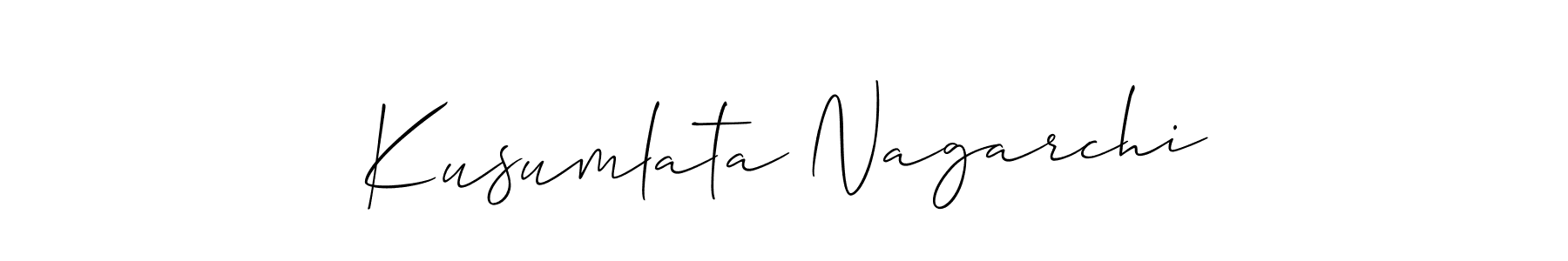 Best and Professional Signature Style for Kusumlata Nagarchi. Allison_Script Best Signature Style Collection. Kusumlata Nagarchi signature style 2 images and pictures png