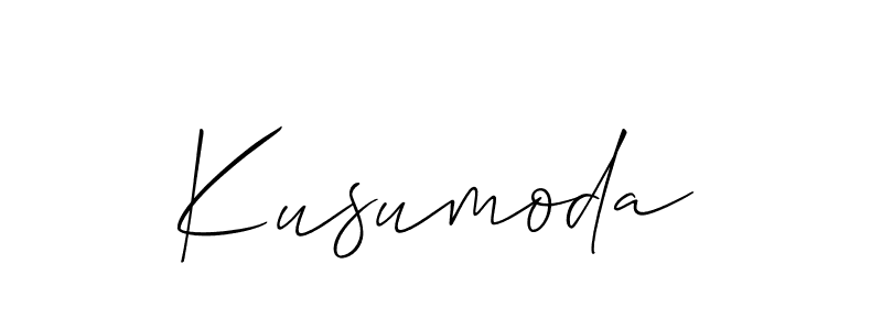 How to make Kusumoda signature? Allison_Script is a professional autograph style. Create handwritten signature for Kusumoda name. Kusumoda signature style 2 images and pictures png
