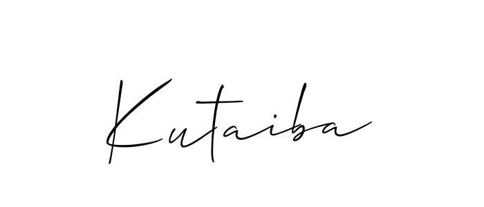 if you are searching for the best signature style for your name Kutaiba. so please give up your signature search. here we have designed multiple signature styles  using Allison_Script. Kutaiba signature style 2 images and pictures png