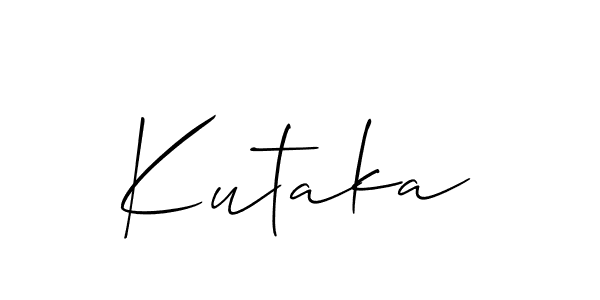 You can use this online signature creator to create a handwritten signature for the name Kutaka. This is the best online autograph maker. Kutaka signature style 2 images and pictures png