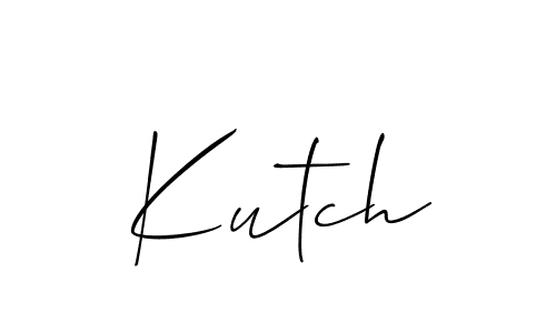 Create a beautiful signature design for name Kutch. With this signature (Allison_Script) fonts, you can make a handwritten signature for free. Kutch signature style 2 images and pictures png