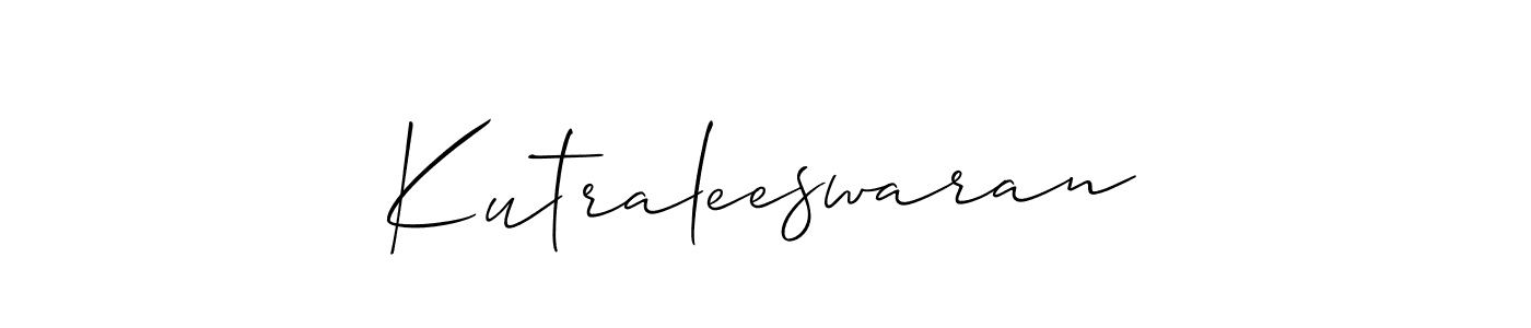 Make a beautiful signature design for name Kutraleeswaran. Use this online signature maker to create a handwritten signature for free. Kutraleeswaran signature style 2 images and pictures png