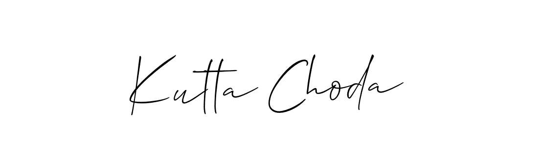 Once you've used our free online signature maker to create your best signature Allison_Script style, it's time to enjoy all of the benefits that Kutta Choda name signing documents. Kutta Choda signature style 2 images and pictures png