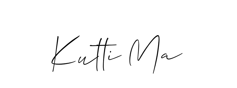 Once you've used our free online signature maker to create your best signature Allison_Script style, it's time to enjoy all of the benefits that Kutti Ma name signing documents. Kutti Ma signature style 2 images and pictures png