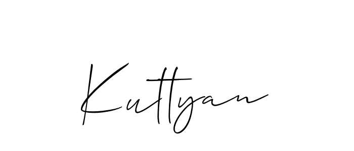 Make a beautiful signature design for name Kuttyan. With this signature (Allison_Script) style, you can create a handwritten signature for free. Kuttyan signature style 2 images and pictures png