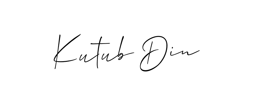Here are the top 10 professional signature styles for the name Kutub Din. These are the best autograph styles you can use for your name. Kutub Din signature style 2 images and pictures png