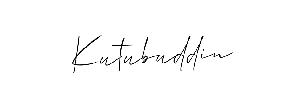 It looks lik you need a new signature style for name Kutubuddin. Design unique handwritten (Allison_Script) signature with our free signature maker in just a few clicks. Kutubuddin signature style 2 images and pictures png