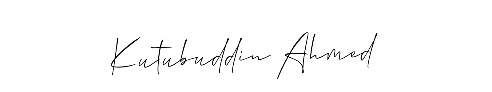 Make a beautiful signature design for name Kutubuddin Ahmed. Use this online signature maker to create a handwritten signature for free. Kutubuddin Ahmed signature style 2 images and pictures png