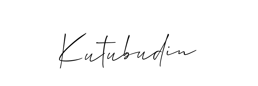It looks lik you need a new signature style for name Kutubudin. Design unique handwritten (Allison_Script) signature with our free signature maker in just a few clicks. Kutubudin signature style 2 images and pictures png