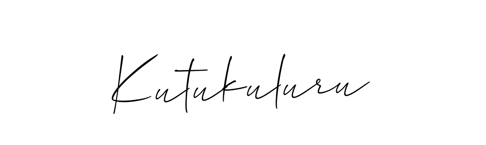 Make a beautiful signature design for name Kutukuluru. Use this online signature maker to create a handwritten signature for free. Kutukuluru signature style 2 images and pictures png