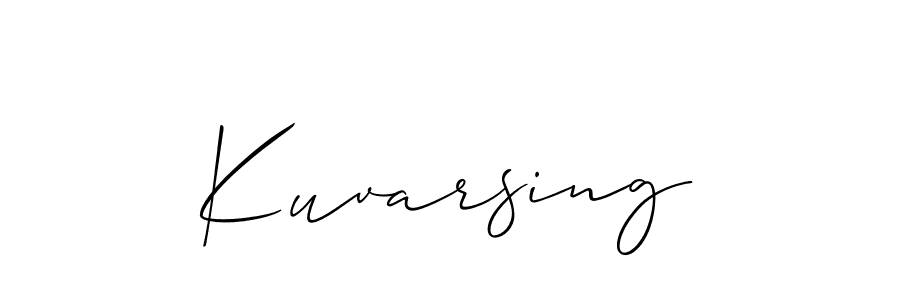 It looks lik you need a new signature style for name Kuvarsing. Design unique handwritten (Allison_Script) signature with our free signature maker in just a few clicks. Kuvarsing signature style 2 images and pictures png