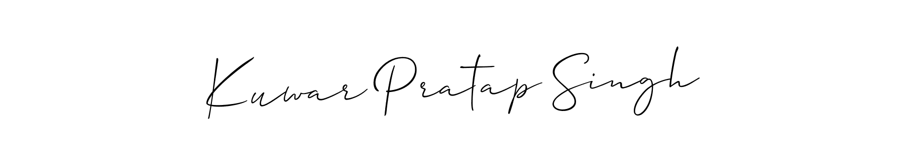 Design your own signature with our free online signature maker. With this signature software, you can create a handwritten (Allison_Script) signature for name Kuwar Pratap Singh. Kuwar Pratap Singh signature style 2 images and pictures png