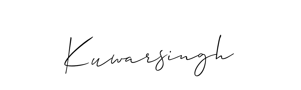 How to Draw Kuwarsingh signature style? Allison_Script is a latest design signature styles for name Kuwarsingh. Kuwarsingh signature style 2 images and pictures png