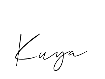 Use a signature maker to create a handwritten signature online. With this signature software, you can design (Allison_Script) your own signature for name Kuya. Kuya signature style 2 images and pictures png