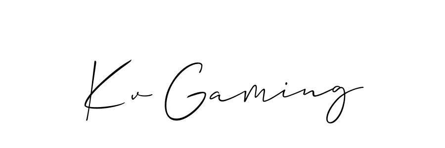 Similarly Allison_Script is the best handwritten signature design. Signature creator online .You can use it as an online autograph creator for name Kv Gaming. Kv Gaming signature style 2 images and pictures png