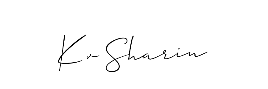 Here are the top 10 professional signature styles for the name Kv Sharin. These are the best autograph styles you can use for your name. Kv Sharin signature style 2 images and pictures png