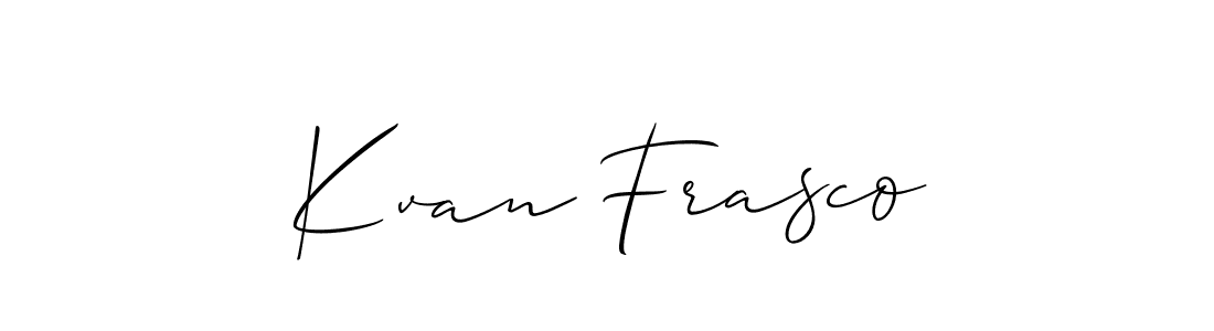 Once you've used our free online signature maker to create your best signature Allison_Script style, it's time to enjoy all of the benefits that Kvan Frasco name signing documents. Kvan Frasco signature style 2 images and pictures png