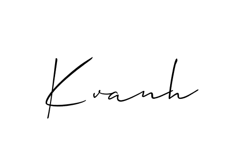 Best and Professional Signature Style for Kvanh. Allison_Script Best Signature Style Collection. Kvanh signature style 2 images and pictures png