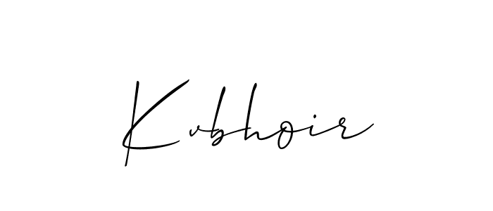 Make a beautiful signature design for name Kvbhoir. With this signature (Allison_Script) style, you can create a handwritten signature for free. Kvbhoir signature style 2 images and pictures png