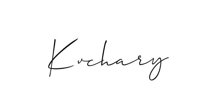 Also we have Kvchary name is the best signature style. Create professional handwritten signature collection using Allison_Script autograph style. Kvchary signature style 2 images and pictures png