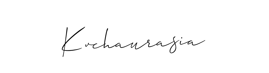 Also You can easily find your signature by using the search form. We will create Kvchaurasia name handwritten signature images for you free of cost using Allison_Script sign style. Kvchaurasia signature style 2 images and pictures png