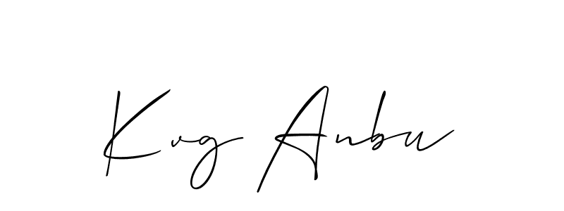 You can use this online signature creator to create a handwritten signature for the name Kvg Anbu. This is the best online autograph maker. Kvg Anbu signature style 2 images and pictures png