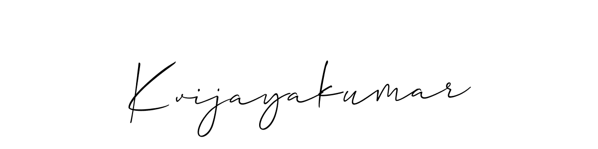 Best and Professional Signature Style for Kvijayakumar. Allison_Script Best Signature Style Collection. Kvijayakumar signature style 2 images and pictures png