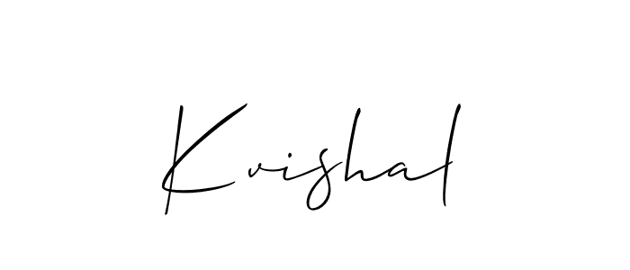 Also You can easily find your signature by using the search form. We will create Kvishal name handwritten signature images for you free of cost using Allison_Script sign style. Kvishal signature style 2 images and pictures png