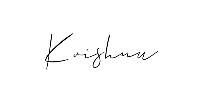 Similarly Allison_Script is the best handwritten signature design. Signature creator online .You can use it as an online autograph creator for name Kvishnu. Kvishnu signature style 2 images and pictures png