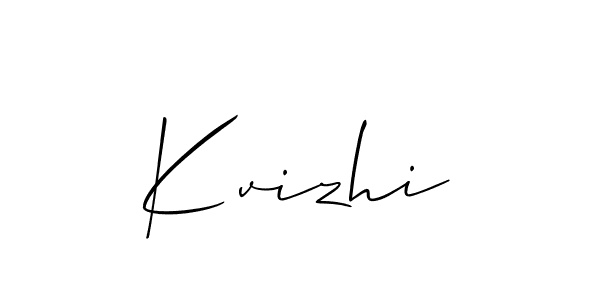 Best and Professional Signature Style for Kvizhi. Allison_Script Best Signature Style Collection. Kvizhi signature style 2 images and pictures png