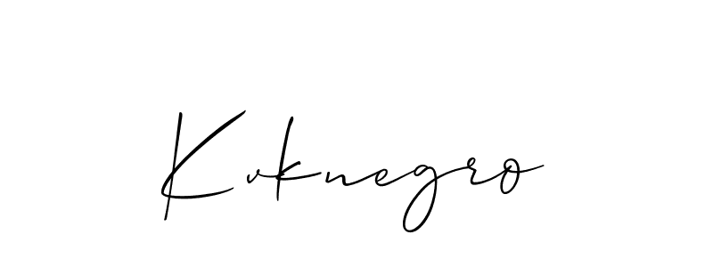The best way (Allison_Script) to make a short signature is to pick only two or three words in your name. The name Kvknegro include a total of six letters. For converting this name. Kvknegro signature style 2 images and pictures png