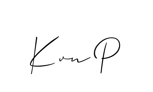 Make a short Kvn P signature style. Manage your documents anywhere anytime using Allison_Script. Create and add eSignatures, submit forms, share and send files easily. Kvn P signature style 2 images and pictures png