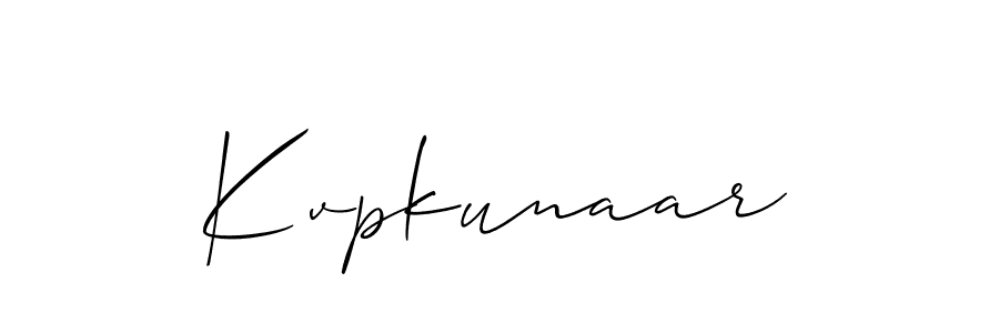 Best and Professional Signature Style for Kvpkunaar. Allison_Script Best Signature Style Collection. Kvpkunaar signature style 2 images and pictures png