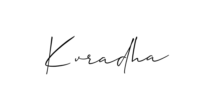 How to Draw Kvradha signature style? Allison_Script is a latest design signature styles for name Kvradha. Kvradha signature style 2 images and pictures png