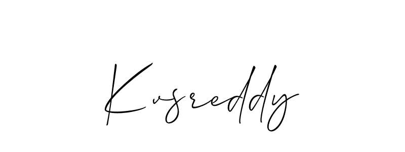 The best way (Allison_Script) to make a short signature is to pick only two or three words in your name. The name Kvsreddy include a total of six letters. For converting this name. Kvsreddy signature style 2 images and pictures png