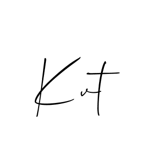 Kvt stylish signature style. Best Handwritten Sign (Allison_Script) for my name. Handwritten Signature Collection Ideas for my name Kvt. Kvt signature style 2 images and pictures png