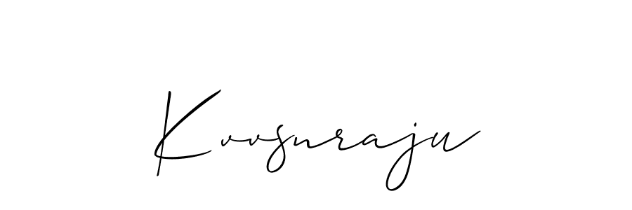 The best way (Allison_Script) to make a short signature is to pick only two or three words in your name. The name Kvvsnraju include a total of six letters. For converting this name. Kvvsnraju signature style 2 images and pictures png