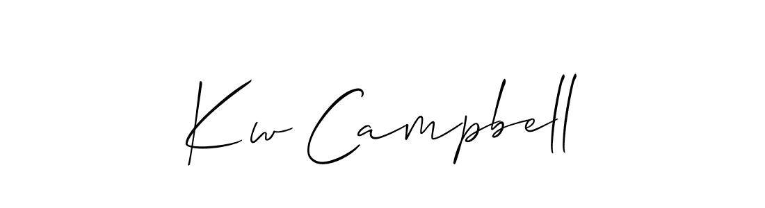 Check out images of Autograph of Kw Campbell name. Actor Kw Campbell Signature Style. Allison_Script is a professional sign style online. Kw Campbell signature style 2 images and pictures png