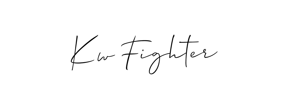 Once you've used our free online signature maker to create your best signature Allison_Script style, it's time to enjoy all of the benefits that Kw Fighter name signing documents. Kw Fighter signature style 2 images and pictures png