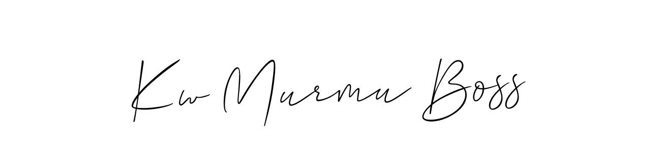 Check out images of Autograph of Kw Murmu Boss name. Actor Kw Murmu Boss Signature Style. Allison_Script is a professional sign style online. Kw Murmu Boss signature style 2 images and pictures png