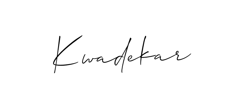 Similarly Allison_Script is the best handwritten signature design. Signature creator online .You can use it as an online autograph creator for name Kwadekar. Kwadekar signature style 2 images and pictures png