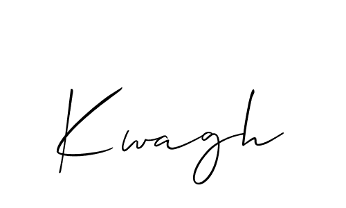 Make a beautiful signature design for name Kwagh. With this signature (Allison_Script) style, you can create a handwritten signature for free. Kwagh signature style 2 images and pictures png