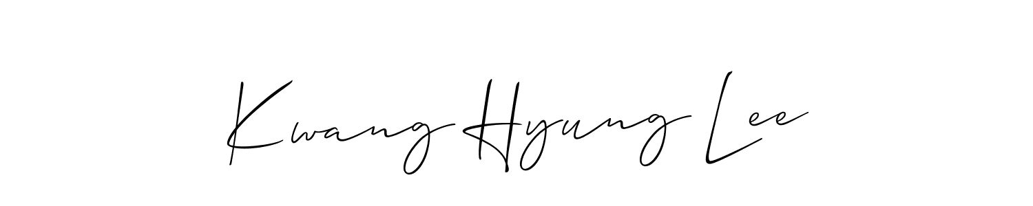 Also we have Kwang Hyung Lee name is the best signature style. Create professional handwritten signature collection using Allison_Script autograph style. Kwang Hyung Lee signature style 2 images and pictures png