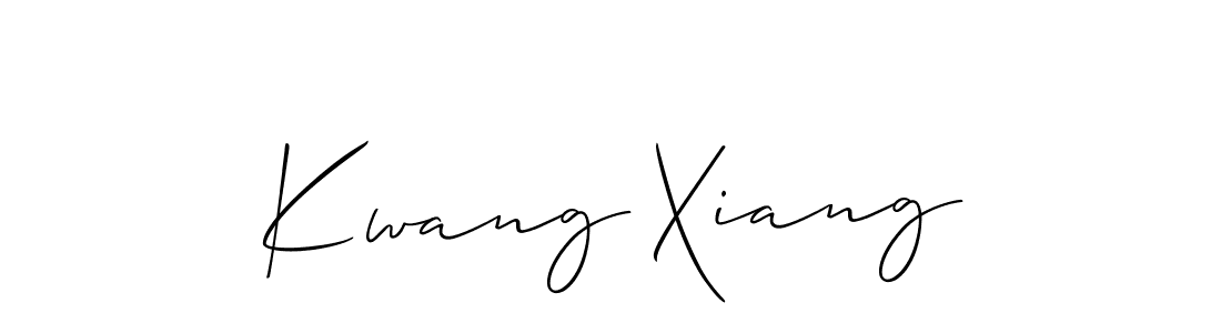 Also we have Kwang Xiang name is the best signature style. Create professional handwritten signature collection using Allison_Script autograph style. Kwang Xiang signature style 2 images and pictures png