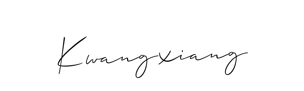 Make a beautiful signature design for name Kwangxiang. Use this online signature maker to create a handwritten signature for free. Kwangxiang signature style 2 images and pictures png