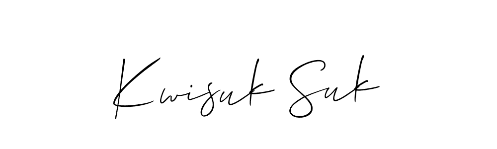 Here are the top 10 professional signature styles for the name Kwisuk Suk. These are the best autograph styles you can use for your name. Kwisuk Suk signature style 2 images and pictures png