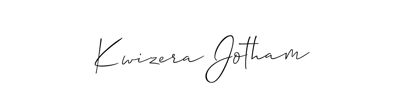 Design your own signature with our free online signature maker. With this signature software, you can create a handwritten (Allison_Script) signature for name Kwizera Jotham. Kwizera Jotham signature style 2 images and pictures png