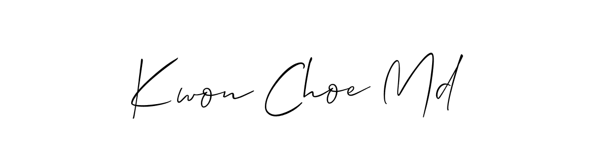 Allison_Script is a professional signature style that is perfect for those who want to add a touch of class to their signature. It is also a great choice for those who want to make their signature more unique. Get Kwon Choe Md name to fancy signature for free. Kwon Choe Md signature style 2 images and pictures png